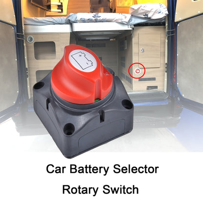 Car Auto RV Marine Boat Battery Isolator Disconnect Rotary Switch Cut with Terminals - In Car by buy2fix | Online Shopping UK | buy2fix