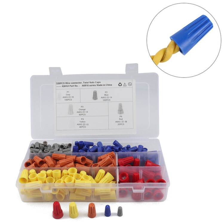 320 PCS Car Electrical Wire Nuts Crimp Wire Terminal Wire Connect Assortment Kit - In Car by buy2fix | Online Shopping UK | buy2fix