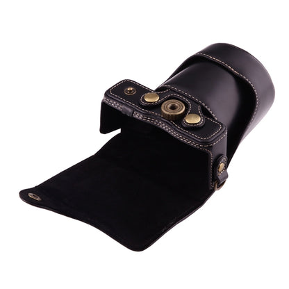 Full Body Camera PU Leather Case Bag with Strap for Canon EOS M10(Black) - Camera Accessories by buy2fix | Online Shopping UK | buy2fix