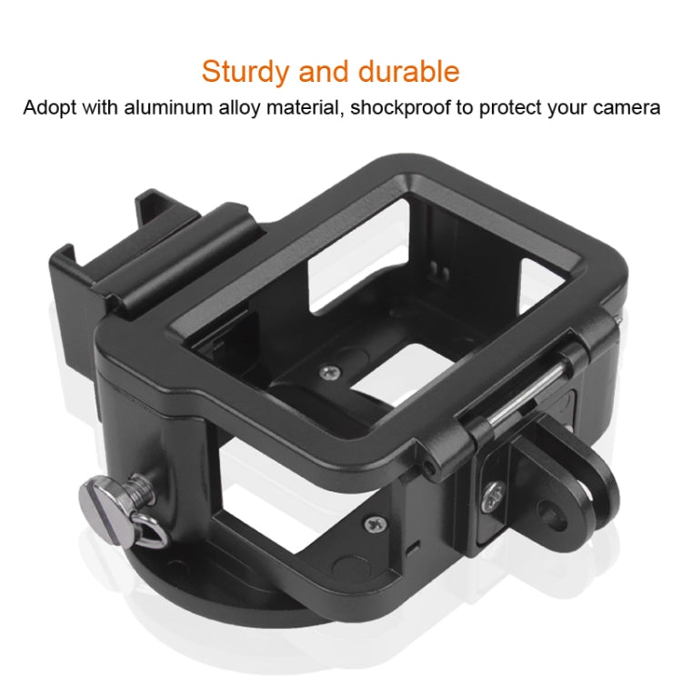 Housing Shell CNC Aluminum Alloy Protective Cage with Insurance Frame & 52mm UV Lens for GoPro HERO7 Black /6 /5 (Blue) - DJI & GoPro Accessories by buy2fix | Online Shopping UK | buy2fix