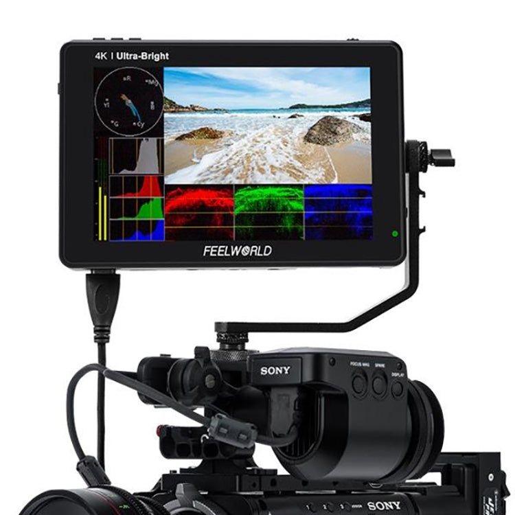 FEELWORLD LUT7 1920x1200 2200 nits 7 inch IPS Screen HDMI 4K Touch Screen Camera Field Monitor - Camera Accessories by FEELWORLD | Online Shopping UK | buy2fix