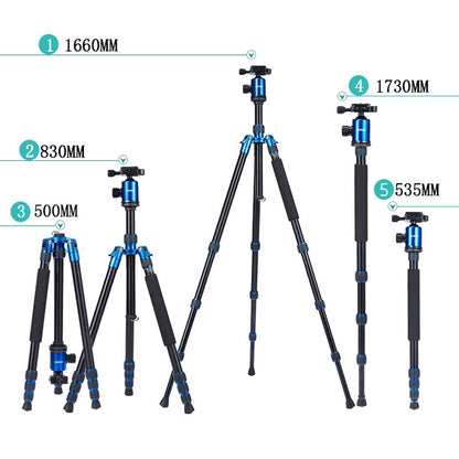 TRIOPO Oubao A-688 Adjustable Portable  Aluminum Alloy Tripod with Ball Head for SLR Camera - Tripods by TRIOPO | Online Shopping UK | buy2fix