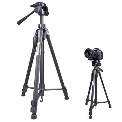 WeiFeng WT-3560 3-Section Folding Legs Live Broadcast Aluminum Alloy Tripod Mount (Black) - Camera Accessories by buy2fix | Online Shopping UK | buy2fix