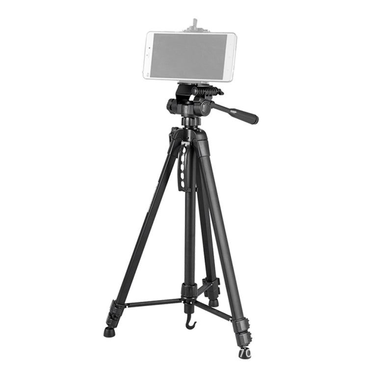 WeiFeng WT-3560 3-Section Folding Legs Live Broadcast Aluminum Alloy Tripod Mount (Black) - Camera Accessories by buy2fix | Online Shopping UK | buy2fix