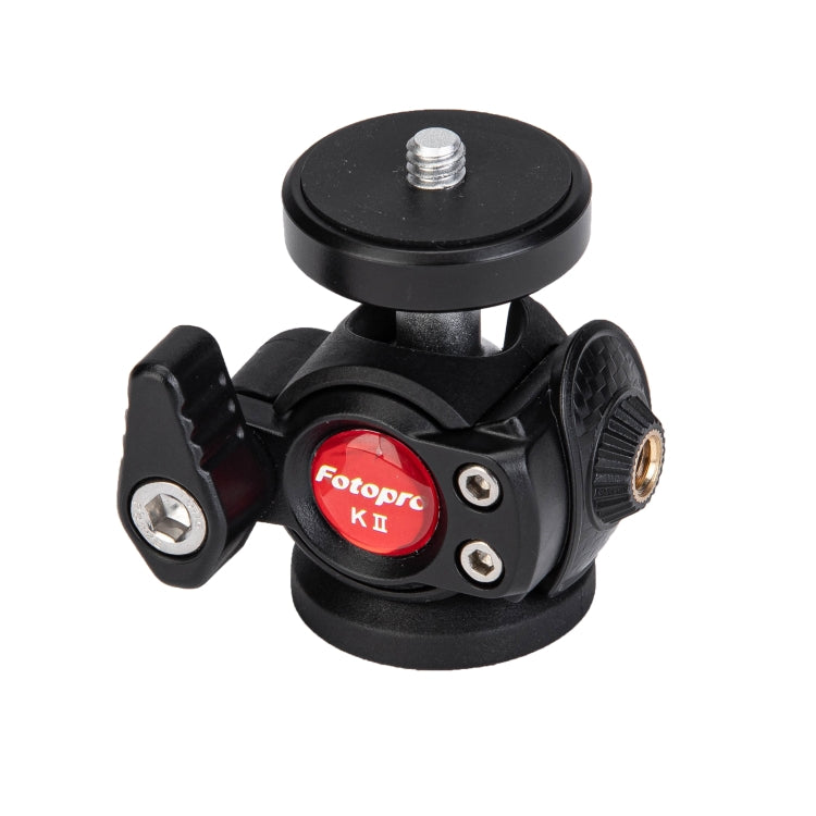 Fotopro KII K2 Ball Head Tripod Mount with 1/4 Expansion Hole (Black) - Camera Accessories by Fotopro | Online Shopping UK | buy2fix