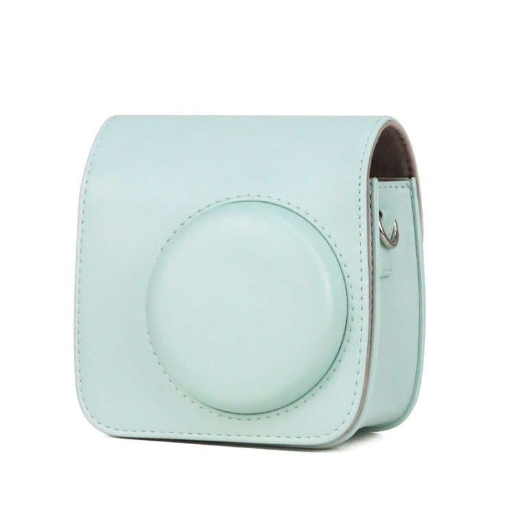 Retro Full Body PU Leather Case Camera  Bag with Strap for FUJIFILM instax mini 7+ (Baby Blue) - Camera Accessories by buy2fix | Online Shopping UK | buy2fix