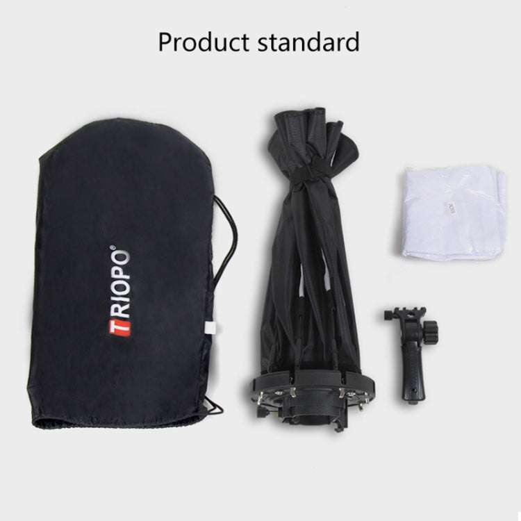 TRIOPO KS2-65 65cm Fast Loading Speedlite Flash Octagon Parabolic Softbox Diffuser (Black) - Camera Accessories by TRIOPO | Online Shopping UK | buy2fix