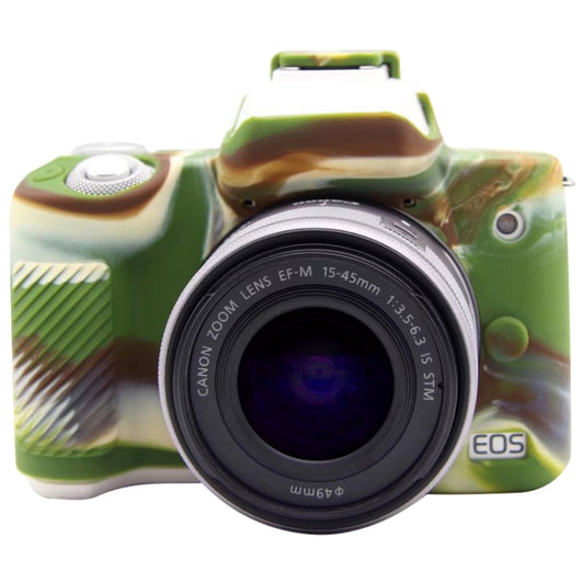 For Canon EOS M50 Mark II / M50 II Soft Silicone Protective Case(Camouflage) - Camera Accessories by buy2fix | Online Shopping UK | buy2fix