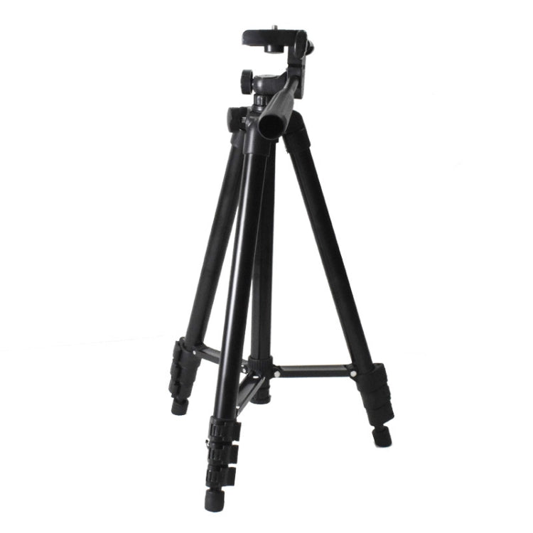 130cm 4-Section Folding Aluminum Alloy Tripod Mount with Three-Dimensional Head(Black) - Camera Accessories by buy2fix | Online Shopping UK | buy2fix