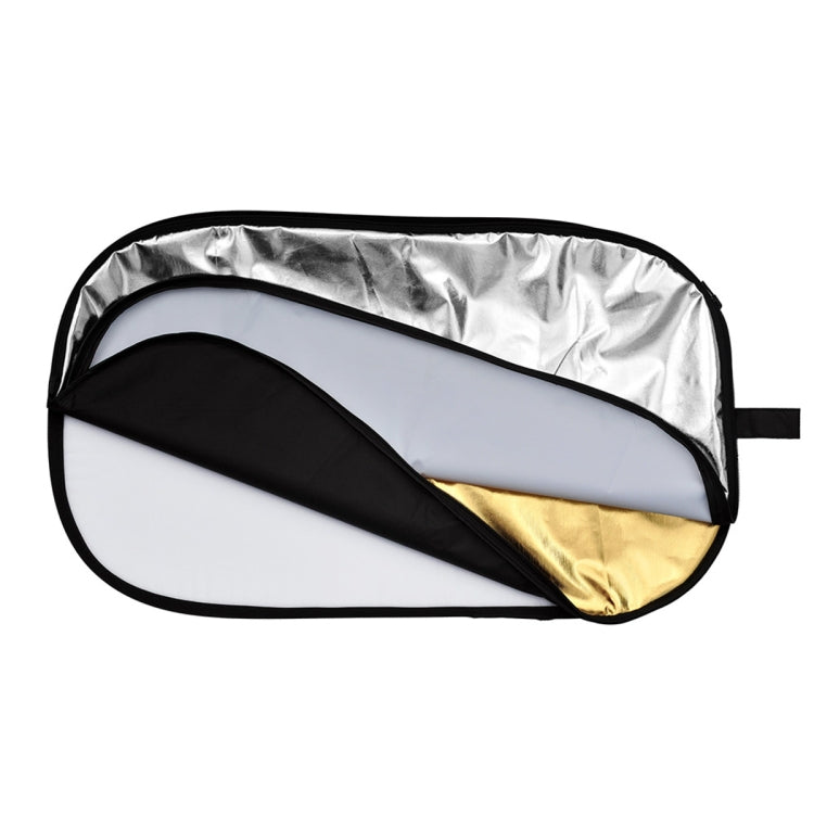 Godox FT05-1 100 x 150cm 5-in-1 Silver / Soft / Gold / White / Black Oval Folding Reflector Board -  by Godox | Online Shopping UK | buy2fix