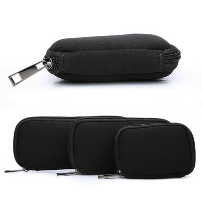 3 in 1 Neoprene U Disk Storage Bag Cover (Black) -  by buy2fix | Online Shopping UK | buy2fix