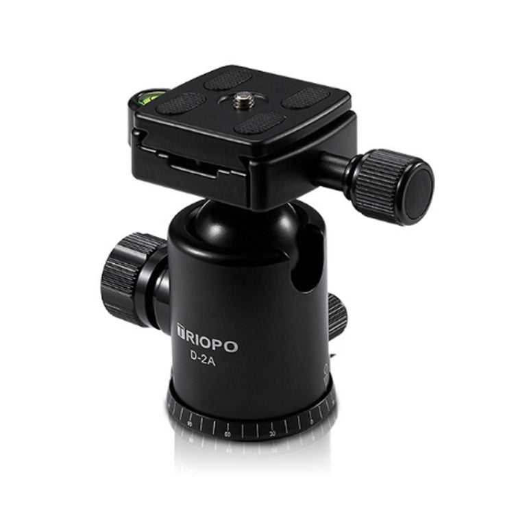 TRIOPO D-2A 360 Degree Rotation Aluminum Alloy Tripod 36mm Ball Head with Quick Release Plate - Tripod Heads by TRIOPO | Online Shopping UK | buy2fix