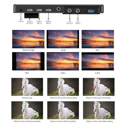 FEELWORLD LUT11S 10.1 inch Ultra High Bright 2000nit Touch Screen DSLR Camera Field Monitor, 3G-SDI 4K HDMI Input Output 1920 x 1200 IPS Panel(EU Plug) - Camera Accessories by FEELWORLD | Online Shopping UK | buy2fix