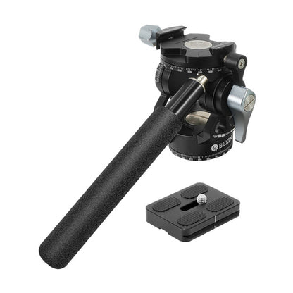 BEXIN DT-03R/S 720 Degree Panorama Heavy Duty Tripod Action Fluid Drag Head with Quick Release Plate - Tripod Heads by BEXIN | Online Shopping UK | buy2fix