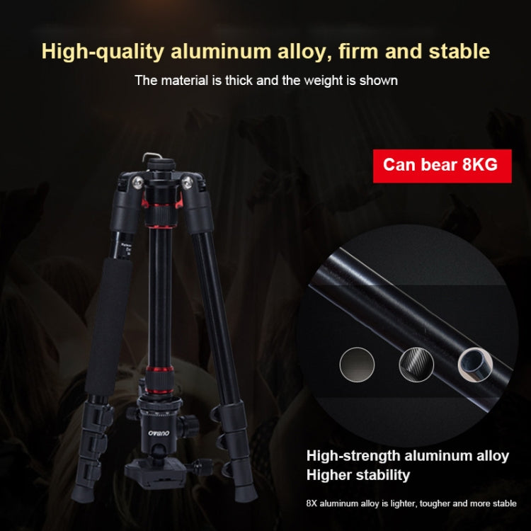 TRIOPO Oubao A-208S Adjustable Portable  Aluminum Alloy Tripod with Ball Head for SLR Camera - Camera Accessories by TRIOPO | Online Shopping UK | buy2fix