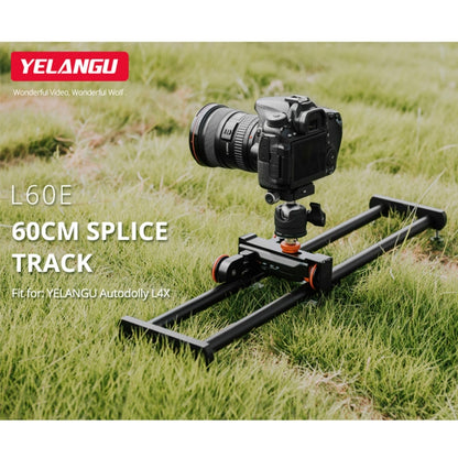 YELANGU YLG0119A 60cm Splicing Slide Rail Track + Trolley Rail Buckle for SLR Cameras / Video Cameras(Black) - Camera Slider by YELANGU | Online Shopping UK | buy2fix