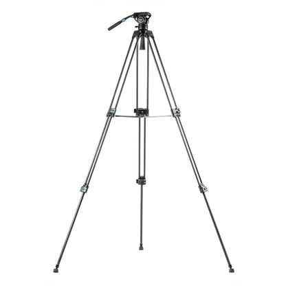 Fotopro DV-3C Heavy Duty Fluid Head Carbon Fiber Video Tripod (Black) - Tripods by Fotopro | Online Shopping UK | buy2fix