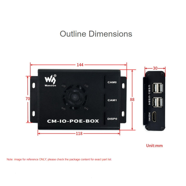 Waveshare Mini-Computer for Raspberry Pi CM(UK Plug) - Consumer Electronics by buy2fix | Online Shopping UK | buy2fix