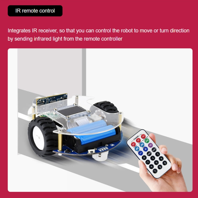 Waveshare PicoGo Mobile Robot, Based on Raspberry Pi Pico, Self Driving, Remote Control(US Plug) - Robotics Accessories by WAVESHARE | Online Shopping UK | buy2fix