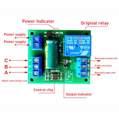 12V Full Auto Water Level Control Switch Module Water Tank Liquid Level Sensor Automatic Pumping Device - Consumer Electronics by buy2fix | Online Shopping UK | buy2fix