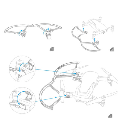 PGYTECH P-UN-034 light-painted LED Propeller Guard for DJ Mavic Air - Other by PGYTECH | Online Shopping UK | buy2fix