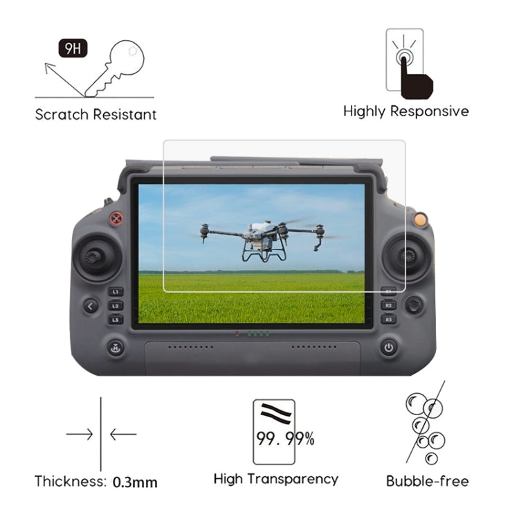 For DJI T40 Remote Control Explosion-proof Tempered Glass Drone RC Screen Film - Others by buy2fix | Online Shopping UK | buy2fix