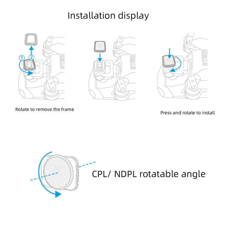 JSR Drone NIGHT Light Pollution Reduction  Lens Filter for DJI MAVIC Air 2 - DJI & GoPro Accessories by JSR | Online Shopping UK | buy2fix