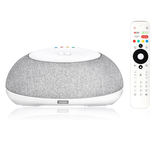 MECOOL KA1 Smart TV Speaker Android 11 TV Box with Remote Control, Amlogic S905X4 Quad Core Cortex-A55, 4GB+32GB, Dual-Band / Bluetooth / Ethernet / DVB-T/T2 / DVB-C(US Plug) - Consumer Electronics by MECOOL | Online Shopping UK | buy2fix