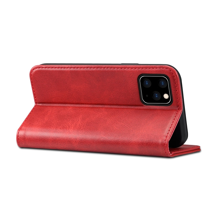 Suteni Calf Texture Horizontal Flip Leather Case with Holder & Card Slots & Wallet for iPhone 11(Red) - iPhone 11 Cases by Suteni | Online Shopping UK | buy2fix