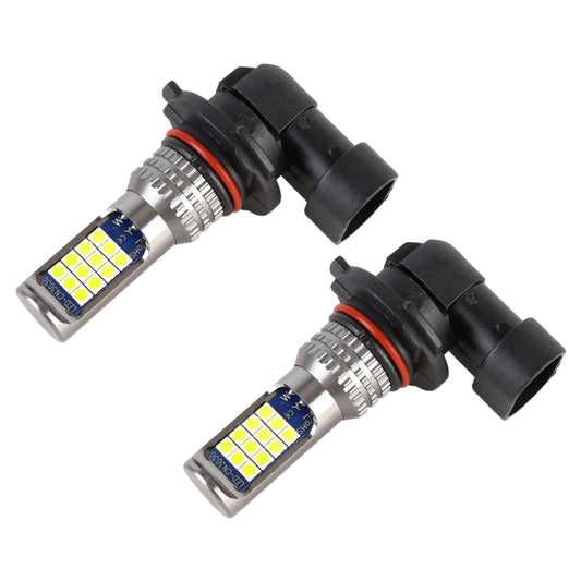 9005 2 PCS DC12-24V / 8.6W Car Fog Lights with 24LEDs SMD-3030 & Constant Current, Bag Packagin(Lime Light) - In Car by buy2fix | Online Shopping UK | buy2fix