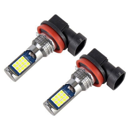 H11 / H8 2 PCS DC12-24V / 8.6W Car Fog Lights with 24LEDs SMD-3030 & Constant Current, Bag Packagin(Lime Light) - In Car by buy2fix | Online Shopping UK | buy2fix