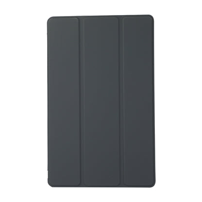 For Lenovo Tab M10 HD (X306) 3-folding Skin Texture Horizontal Flip TPU + PU Leather Case with Holder(Black) - For Lenovo by buy2fix | Online Shopping UK | buy2fix