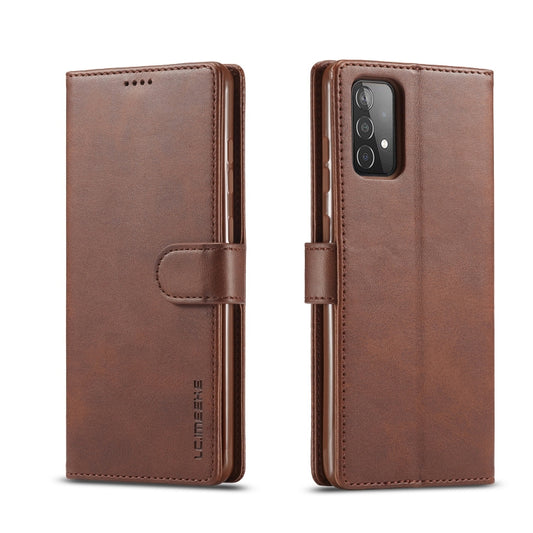 For Samsung Galaxy A52 5G / 4G LC.IMEEKE Calf Texture Horizontal Flip Leather Case with Holder & Card Slots & Wallet(Brown) - Galaxy Phone Cases by LC.IMEEKE | Online Shopping UK | buy2fix