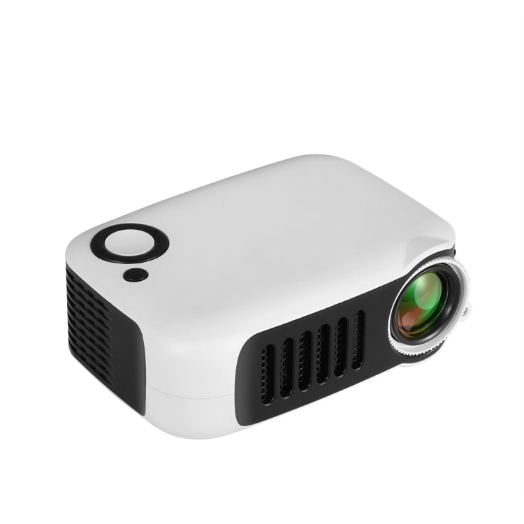 TRANSJEE A2000 320x240P 1000 ANSI Lumens Mini Home Theater HD Digital Projector, Plug Type: UK Plug(White) - Consumer Electronics by buy2fix | Online Shopping UK | buy2fix