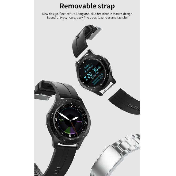 W68 1.54 inch Touch Screen IP67 Waterproof Smart Bracelet, Support Blood Oxygen Monitoring / Bluetooth Call / Heart Rate Monitoring, Style: Steel Strap(Black) - Smart Wear by buy2fix | Online Shopping UK | buy2fix