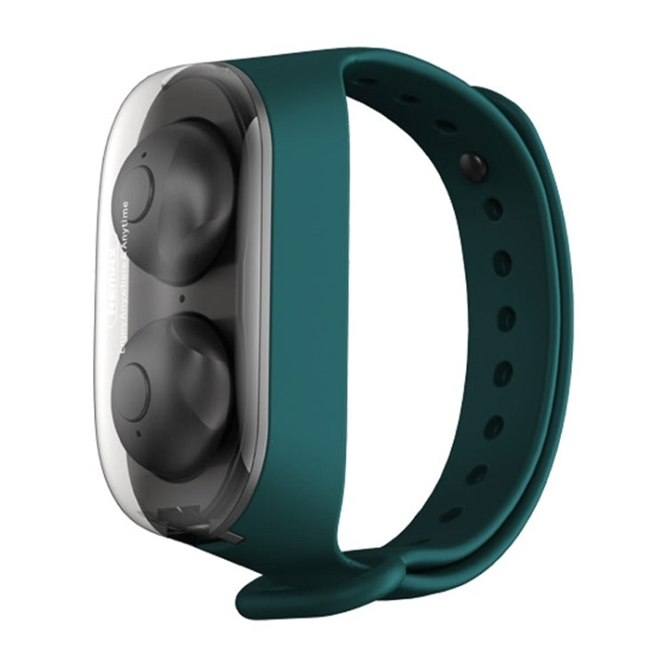 Remax TWS-15 Bluetooth 5.0 Portable Wristband Style True Wireless Stereo Earphone(Green) - TWS Earphone by REMAX | Online Shopping UK | buy2fix