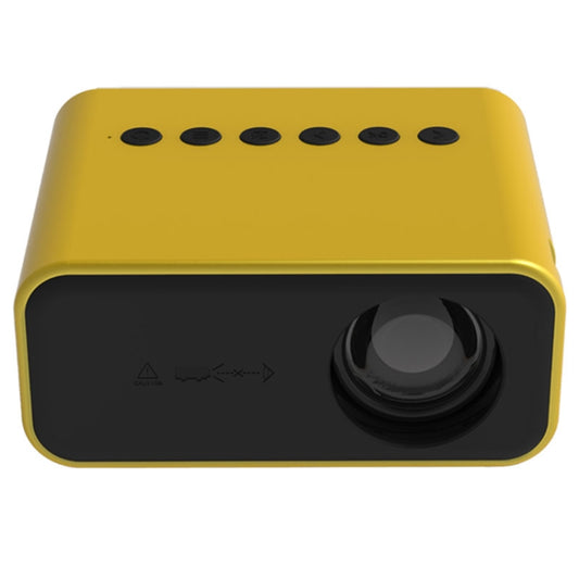 T500 1920x1080P 80 Lumens Portable Mini Home Theater LED HD Digital Projector Without Remote Control & Adaptor(Yellow) - Consumer Electronics by buy2fix | Online Shopping UK | buy2fix