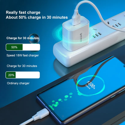 WK WP-U57 Max 18W Maxspeed QC3.0 Fast Charger +  USB to Micro USB Data Cable, Plug Type:EU Plug - Apple Accessories by WK | Online Shopping UK | buy2fix