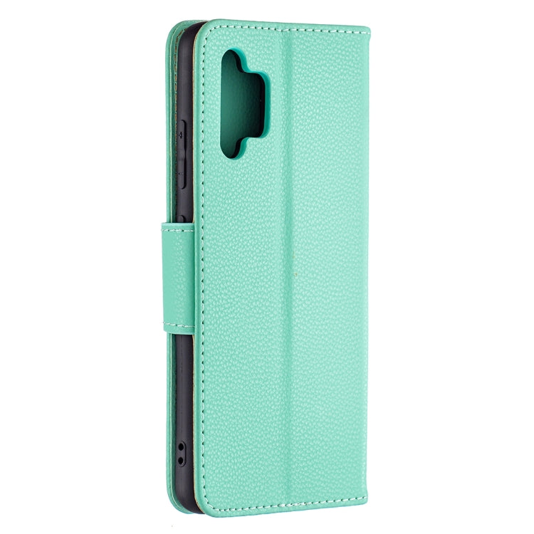 For Samsung Galaxy A32 4G Litchi Texture Pure Color Horizontal Flip Leather Case with Holder & Card Slots & Wallet & Lanyard(Green) - Samsung Accessories by buy2fix | Online Shopping UK | buy2fix