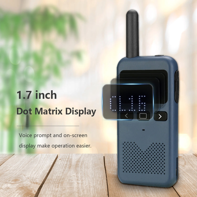 RETEVIS RB19 462.5500-467.7125MHz 22CHS FRS License-free Two Way Radio Handheld Walkie Talkie, US Plug(Navy Blue) - Handheld Walkie Talkie by RETEVIS | Online Shopping UK | buy2fix