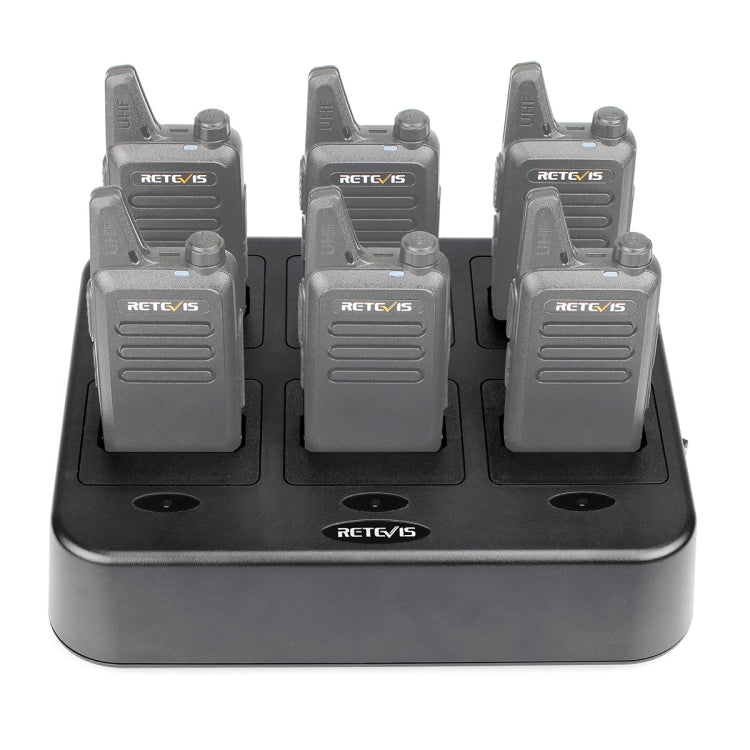 RETEVIS RTC22 Multi-function Six-Way Walkie Talkie Charger for Retevis RT22, EU Plug - Batteries & Chargers by RETEVIS | Online Shopping UK | buy2fix