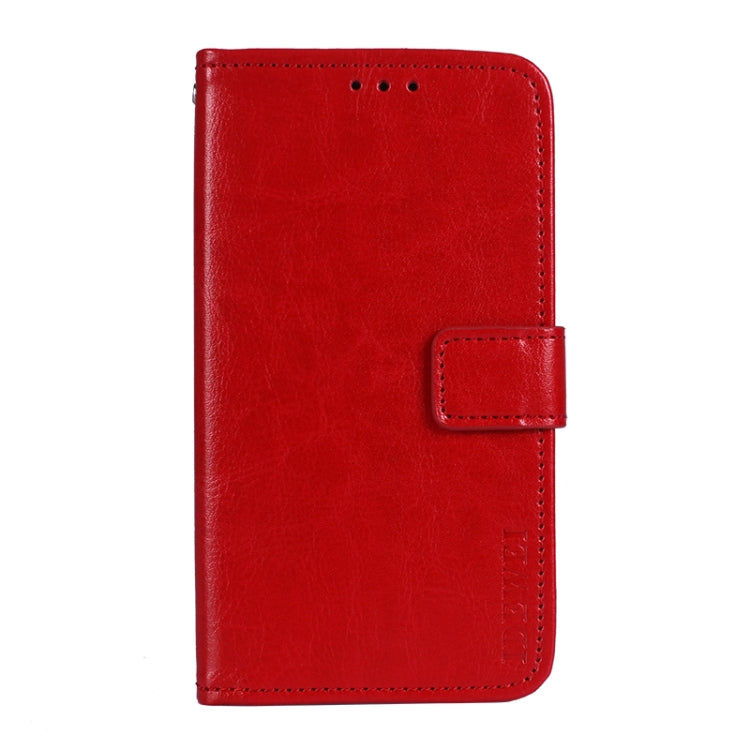 For OnePlus Nord CE 5G idewei Crazy Horse Texture Horizontal Flip Leather Case with Holder & Card Slots & Wallet(Red) - OnePlus Cases by idewei | Online Shopping UK | buy2fix