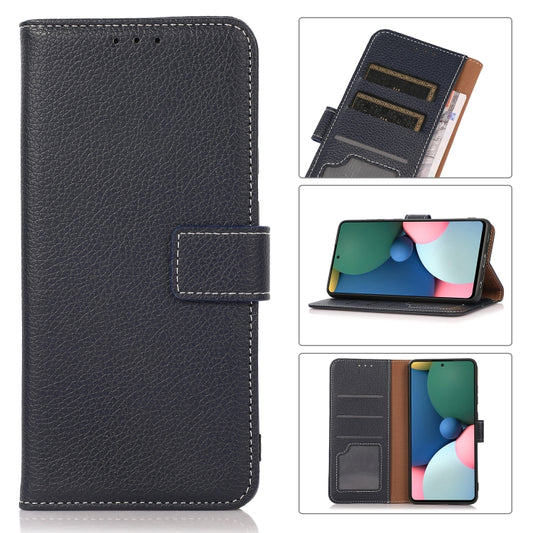 For Nokia G20 Litchi Texture PU + TPU Horizontal Flip Leather Case with Holder & Card Slots & Wallet(Blue) - Nokia Cases by buy2fix | Online Shopping UK | buy2fix