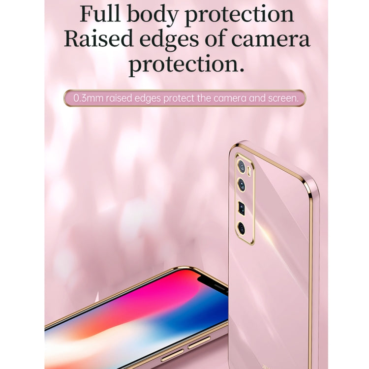 For Huawei nova 7 5G XINLI Straight Edge 6D Electroplate TPU Phone Case(Celestial Blue) - Huawei Cases by XINLI | Online Shopping UK | buy2fix