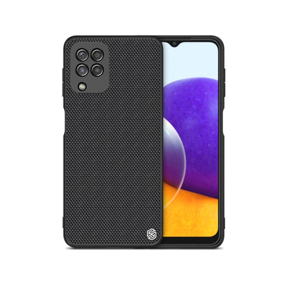 For Samsung Galaxy A22 4G LTE NILLKIN 3D Textured Nylon Fiber TPU Case(Black) - Galaxy Phone Cases by NILLKIN | Online Shopping UK | buy2fix