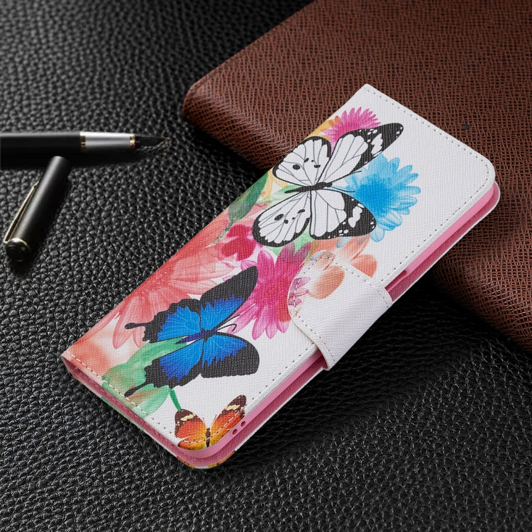 For OPPO A74 / A93 / A54 5G Colored Drawing Pattern Horizontal Flip Leather Case with Holder & Card Slots & Wallet(Butterflies) - OPPO & vivo Accessories by buy2fix | Online Shopping UK | buy2fix