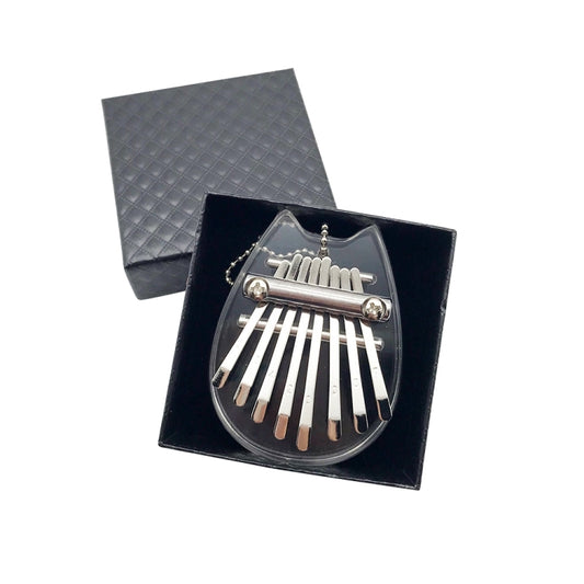 Mini 8 Tone Thumb Piano Kalimba Musical Instruments, Gift Box(Acrylic Chinchilla) - Keyboard Instruments by buy2fix | Online Shopping UK | buy2fix