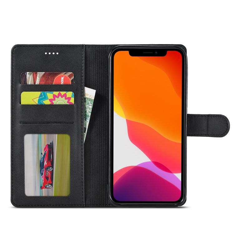 For iPhone 13 mini LC.IMEEKE Calf Texture Horizontal Flip Leather Case with Holder & Card Slots & Wallet (Black) - iPhone 13 mini Cases by LC.IMEEKE | Online Shopping UK | buy2fix