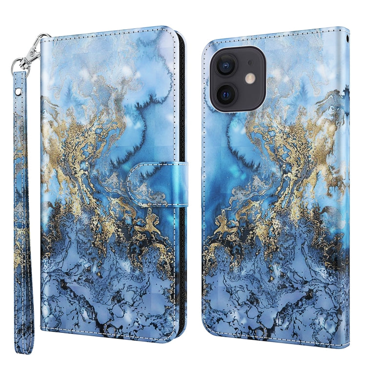 For iPhone 13 3D Painting Pattern Horizontal Flip TPU + PU Leather Case with Holder & Card Slots & Wallet(Milky Way) - Apple Accessories by buy2fix | Online Shopping UK | buy2fix