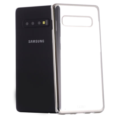 For Galaxy S10+ GEBEI Shockproof  Plating PC Protective Case(Silver) - Galaxy Phone Cases by GEBEI | Online Shopping UK | buy2fix